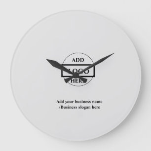 Simple elegant custom logo here company    large clock