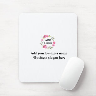 Simple elegant custom logo here company mouse pad