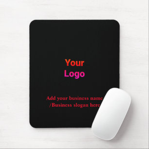 Simple elegant custom logo here company     mouse  pad