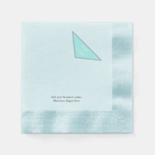 Simple elegant custom logo here company napkins