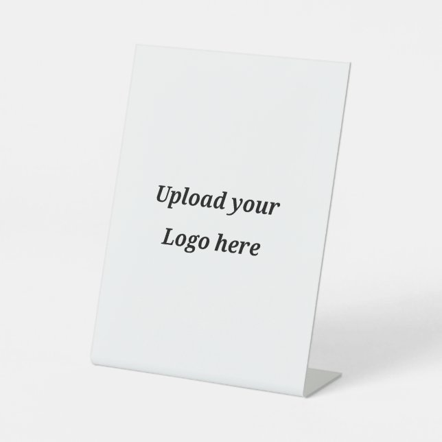 Simple elegant custom logo here company       pedestal sign (Front)