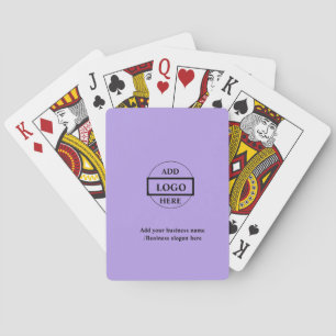 Simple elegant custom logo here company    playing cards