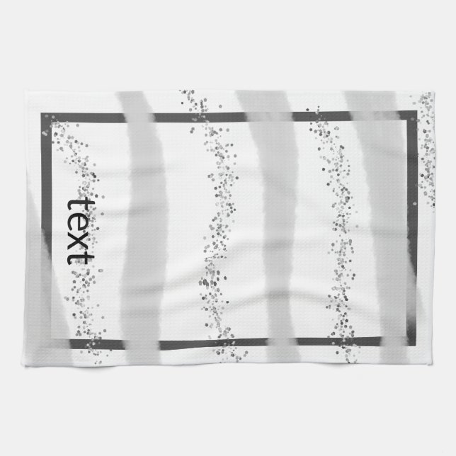 Simple elegant custom logo here company          t kitchen towel (Horizontal)