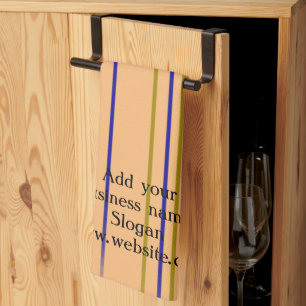 Simple elegant custom logo here company t kitchen towel