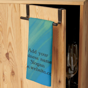 Simple elegant custom logo here company t kitchen towel