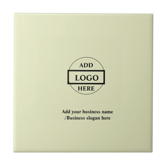 Simple elegant custom logo here company    tile (Front)