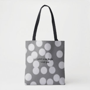 Simple elegant custom logo here company tote bag