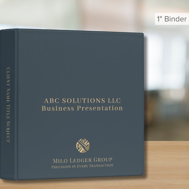 Simple Elegant Custom Logo Presentation Binder (Creator Uploaded)