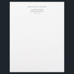 Simple Elegant Custom Name Personal Professional<br><div class="desc">Customized with your own name and address. Perfect for your business stationery needs.</div>