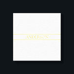 Simple Elegant Customizable Text | Gold Off White Canvas Print<br><div class="desc">Elegant customizable gold lettering,  edit as you like.</div>
