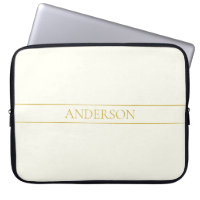 Simple Elegant Customizable Text | Gold Off White