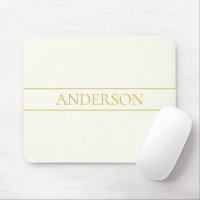 Simple Elegant Customizable Text | Gold Off White