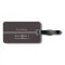 Simple Elegant Dark Grey Monogram Luggage Tag