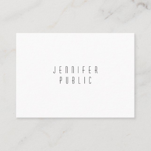 Simple Elegant Design Professional  Modern Plain Business Card (Front)