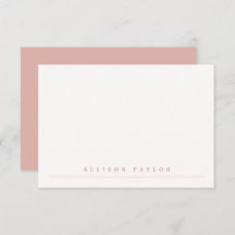 Simple Elegant Dusty Pink Custom Name