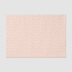 Simple Elegant Dusty Rose Pink with Polka Dots Tissue Paper