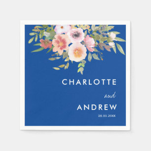 Simple, elegant eucalyptus, flowers   napkin