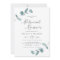 Simple Elegant Eucalyptus Wedding Rehearsal Dinner