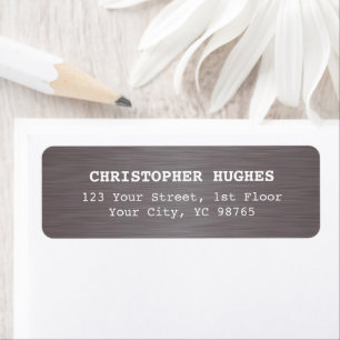 Simple Elegant Faux Metal White Business