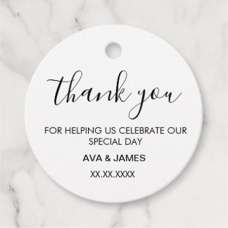 Simple & Elegant Favour Tags
