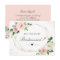 Simple Elegant Floral Be My Bridesmaid Proposal