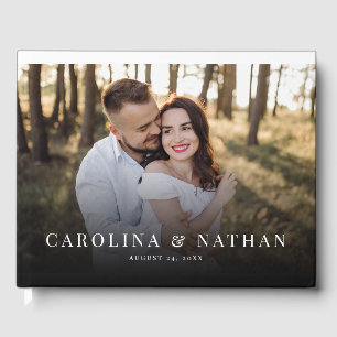 Simple Elegant Full Photo Wedding Guest Book