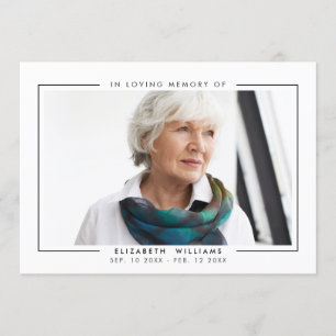 Simple Elegant Funeral Photo Program