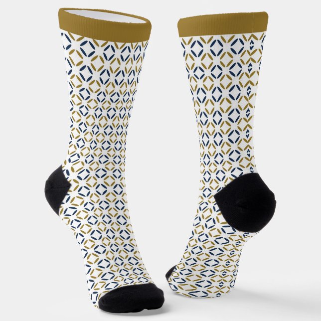 Simple elegant geometric pattern. socks (Angled)