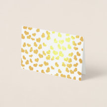 Simple Elegant Gold Hearts Valentine's Day 