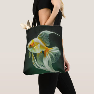 Simple Elegant Goldfish Digital Artwork Tote Bag