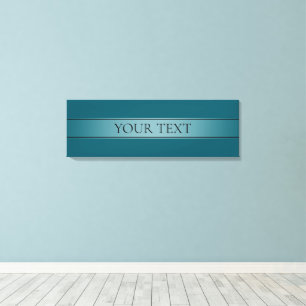 Simple Elegant Gradient Stripe Editable Colour Canvas Print