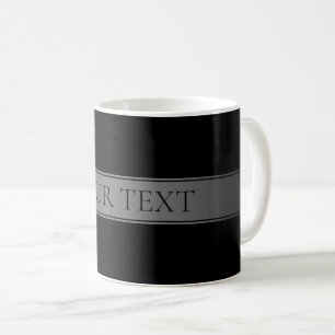 Simple Elegant Gradient Stripe Editable Colour Coffee Mug