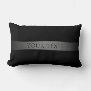 Simple Elegant Gradient Stripe Editable Colour Lumbar Pillow