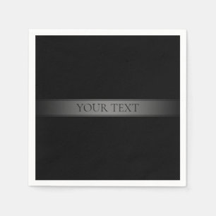 Simple Elegant Gradient Stripe Editable Colour Napkin