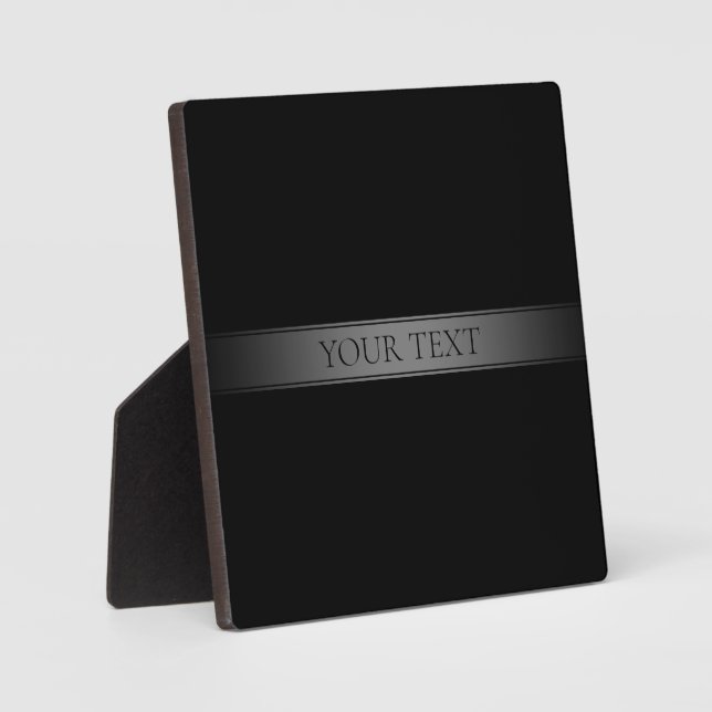 Simple Elegant Gradient Stripe Editable Colour Plaque (Front)