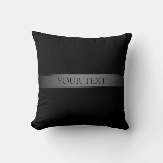 Simple Elegant Gradient Stripe Editable Colour Throw Pillow (Front)