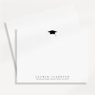 Simple Elegant Graduation Thank You Note Card