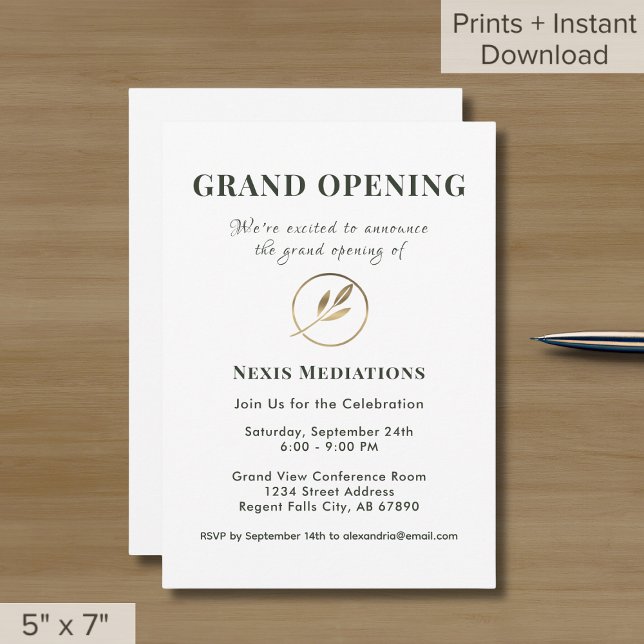 Simple Elegant Grand Opening  Invitation (Creator Uploaded)