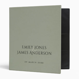 SIMPLE ELEGANT GREY TYPOGRAPHY  TEXT ONLY BINDER