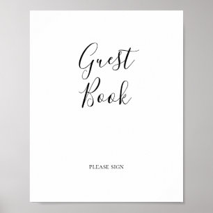Simple Elegant Guest Book Sign