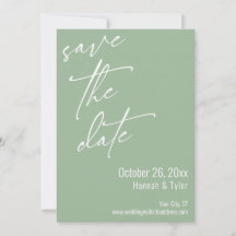 Simple Elegant Handwriting Script Sage Green