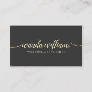 Simple Elegant Handwritten Calligraphy Business Card