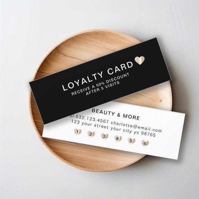 Simple Elegant Heart Loyalty Card (Creator Uploaded)