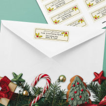 Simple Elegant Holly and Berries Modern Christmas