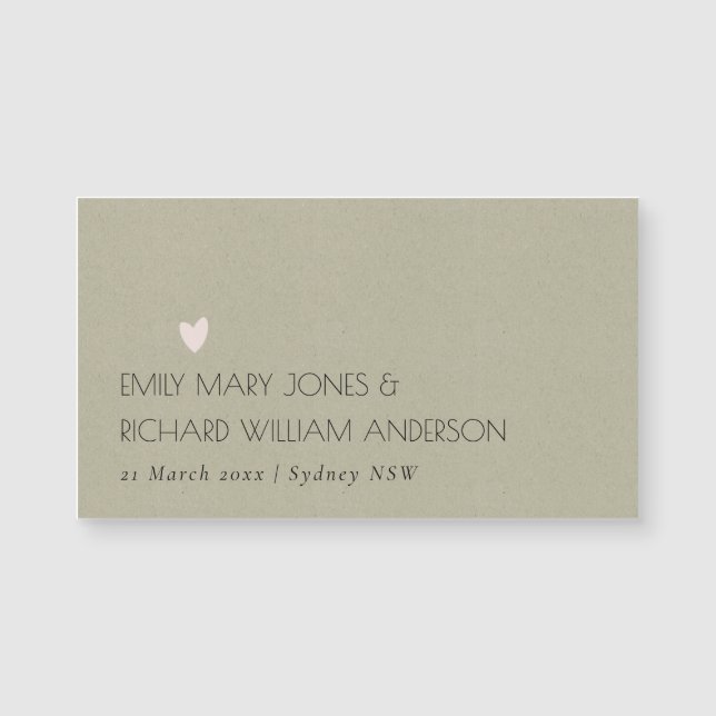 SIMPLE ELEGANT KRAFT GREY TYPOGRAPHY SAVE THE DATE (Front)