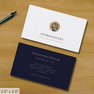 Simple Elegant Legal Business Card