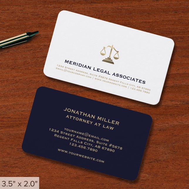 Simple Elegant Legal Business Card (Creator Uploaded)