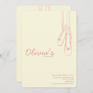 Simple & Elegant Little Dancer Invitations