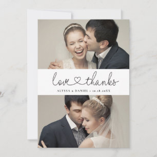 Simple Elegant Love et merci photos de script du c