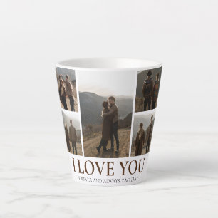 Simple Elegant Love valentine's day couple 5 photo Latte Mug